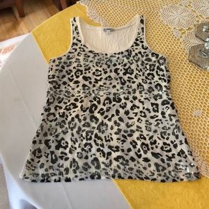 Express sequin tank top